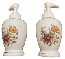 Set Of 2 Floral Lotion Dispensers  Approx 6