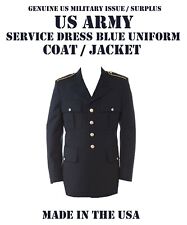 US ARMY MILITARY MEN'S 41R CLA SERVICE DRESS BLUE BLUES ASU UNIFORM COAT JACKET picture