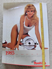 Vintage Makita Tools 1985 Miss Makita Calendar Original Poster 30
