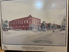 Mansfield Texas Masonic Lodge No331 Building Art Framed, Limited Ed. 294/1000 picture