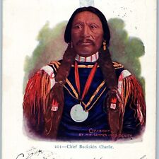 1903 UDB Chief Buckskin Charlie Embossed Indian Native American HH Tammen A188 picture