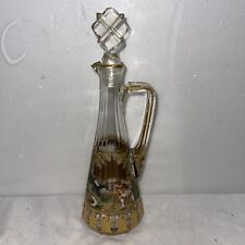 Continental style enameled and parcel gilt amber decanter late 19th/early 20th picture