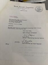 WWII 1943 Beech Aircraft Corporation Letter/Response To Hughes Aircraft Company picture