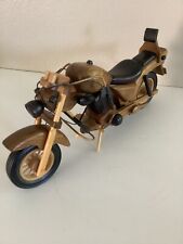 Beautiful Handcrafted Natural Wooden Decorative Motorcycle Motor Bike Decor picture