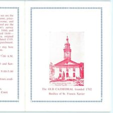 Vtg Old Cathedral St Francis Xavier Pamphlet Program Leo Conti Church Paper 2T picture
