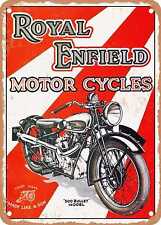 METAL SIGN - 1933 Royal Enfield Motorcycles 500 Bullet Model Vintage Ad picture