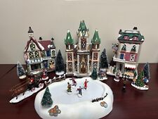 Dickens Village Gift Set Indoor Trim A Home K Mart/Skating Rink Does NOT Work picture