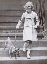 DOG Pembroke Welsh Corgi & Elizabeth II (as Princess), Vintage Print 1930s picture