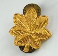 Original U.S. Army Major Oak Leaf Gold Rank Insignia 2 Catch Pin Back picture