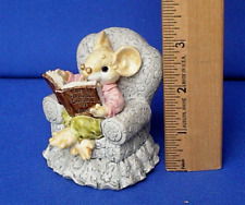 Ganz Little Cheesers Mouse Figurine Miniature 1992 Frowzy 