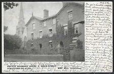 Private Boarding House, Stratford-On-Avon, England, 1905 Postcard, Used picture