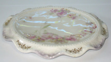 Antique/Vintage Hand Painted Scalloped Plate C T Carl Tielsch Altwasser Germany picture