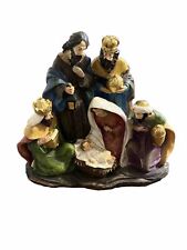 Vintage Baroque Nativity Set  Celebrate It Christmas Noel RARE 8” picture