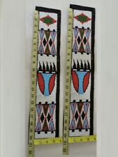 Powwow Handmade Sioux Beadwork for War Shirts Leggings 2 Stripes BWD48 picture