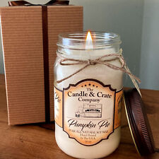 Pumpkin Pie Scented Mason Jar Candle Fall Candle Freshly Handmade When You Order picture