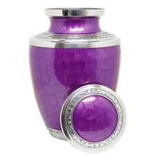 Beautiful Violet Shell Adult Human Large Cremation Funeral Ash Keepsake Urn picture