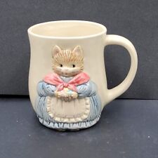 Vintage Otagiri Cat in Dress Embossed Coffee Mug picture