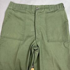 Vintage US Military Pants Mens 38x33 Green Trouser Utility OG 507 Inseam Altered picture