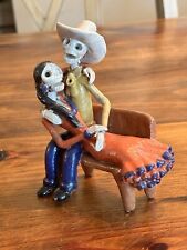 Day of the Dead figurine Hand Made Mexico Couple skeleton La Hormiga Blanca picture
