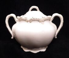 Vintage Large Sugar Bowl gold Trimmed with Lid Johnson Bros. England No Problems picture