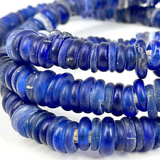 Dutch Donuts Trade Beads Cobalt Blue Africa 46inch JK Brown Collection picture