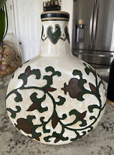 10.5 in Tall Chinese Cizhou Kiln Style Hand Glazed Stoneware Pottery Vase picture