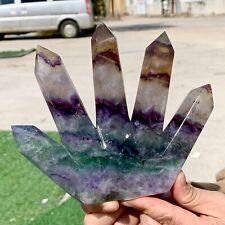1.74LB Natural colour Fluorite Crystal obelisk crystal wand healing picture