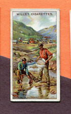 1916 W.D. & H.O. WILLS CIGARETTES MINING TOBACCO CARD #23 GOLD picture