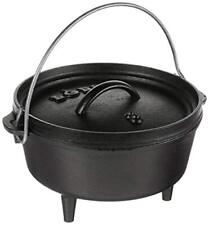 Lodge 2 Quart Pre-Seasoned Cast Iron Camp Dutch Oven with Lid - Dual Handles - picture