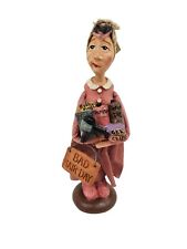 Vintage Melancholy Dollies Sandy Harrison Folk Art Figurine Bad Hair Day Humor picture