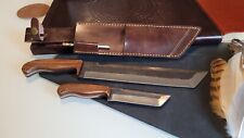 Jack & Jill Hunting Knives Combo Carbon Steel Blade Custom Made w Sharpener picture
