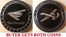 (2 COINS)B-2 SPIRIT/A-10 WARTHOG GOT STEALTH/UGLY AIRPLANE CHALLENGE COIN 18/19 picture