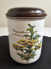Villeroy And Boch Botanica Pattern Canister Porcelain Chrysanthemum picture