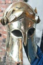 Full Brass Greek Helmet Corinthian Medieval Armor 16 Gauge Brass Greek Helmet picture