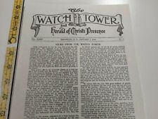 January 1st, 1914 WATCHTOWER Time of trouble KINGDOM Jehovah from original picture