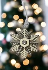 Harvey Lewis Silver Crystal Snowflake Christmas Ornament 2022 Regent Square picture