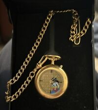 RARE Disney Scrooge McDuck 50th Annv.  Pocket Watch Limited Edition w/COA #0867 picture