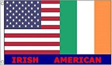 USA and Ireland Friendship Irish American Flag Polyester 3 x 5 Foot New Friend picture