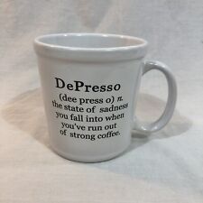 Homestead Living Depresso White Coffee Mug 16 oz picture