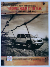 2001 Toyota Tacoma Vintage Sometimes Loves Hurts Original Print Ad 8.5 x 11