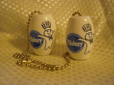 A Great Pair Of Charming Pillsbury Doughboy Ceiling Light/ Fan Pulls picture