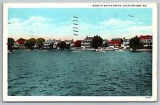 Chestertown Maryland Postcard View of Waterfront 1930's UY picture