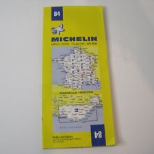 1984 Michelin Map 84 - Marseille - Menton France - Written in French picture