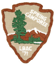 Vintage 1971 Spring Camporee Long Beach Area Council Patch California CA Scouts picture