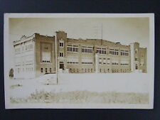 Buhl Idaho ID High School Building Real Photo Postcard RPPC Vintage 1944 picture