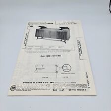 1967 PACKARD BELL RPC-56 -58 RADIO SERVICE MANUAL SCHEMATIC PHOTOFACT DPA-75 picture