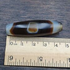 Antique Yemeni Collectible Agate Bead Natural eyes Pattern Banded Agate -47 picture