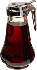 1 Syrup Dispenser 14oz (420mL)|Glass Bottle No-Drip Pourers for Maple Syrup, Hon picture