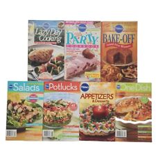 Pillsbury Cookbook Variety 1988 - 2008 Lot Of 7 Booklets Party Bake-Off Potlucks picture
