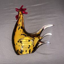 Fifth Avenue LTD Crystal Rooster - 10 Inches Art Glass picture